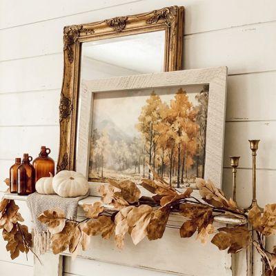 Rustic Framed Autumn Woods 6 Horizontal Wall Art
