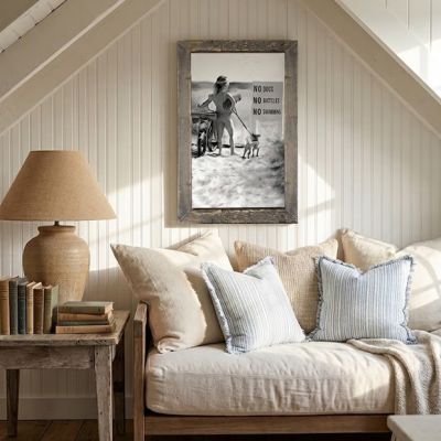 Rustic Framed No Swimming Wall Art