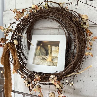 Rustic Framed Spicy Pumpkins Wall Art