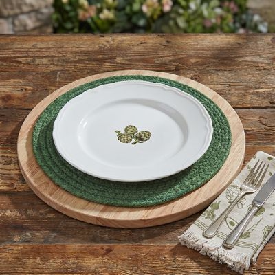 Rustic Garden Braided Placemat Green
