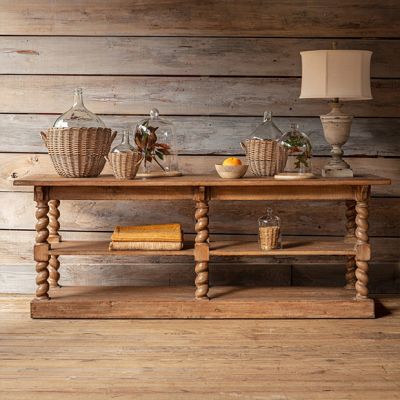 Rustic Grand Console Table