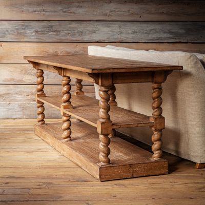 Rustic Grand Console Table