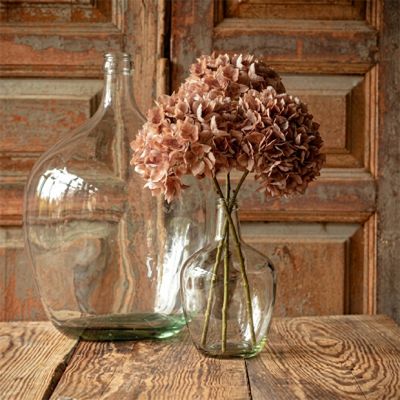 Rustic Harvest Brown Hydrangea Stem Set of 3