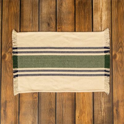 Rustic Herringbone Striped Placemat Set of 4