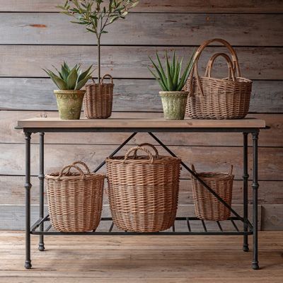 Rustic Industrial Work Station Table