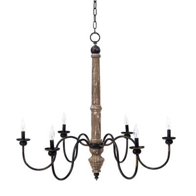 Rustic Manor House 6 Arm Chandelier