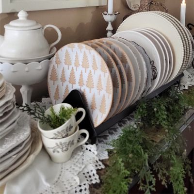 Rustic Metal Dish Rack