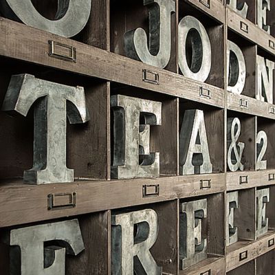 Rustic Metal Zinc Letter Symbol