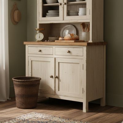 Rustic Rattan Wastepaper Basket 11 Inch