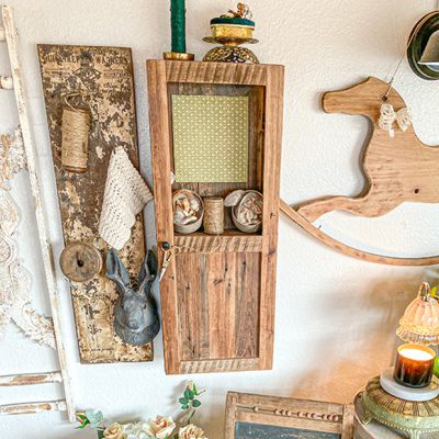 Rustic Reclaimed Wood Wall Cabinet