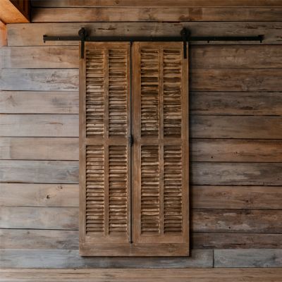 Rustic Sliding Barn Shutter Door