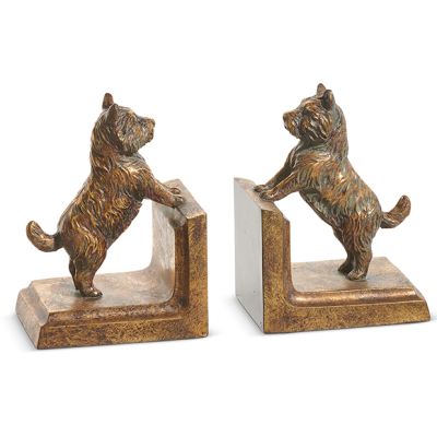Rustic Standing Dog Bookends