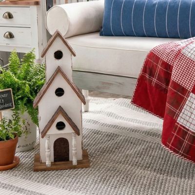 Rustic Three Story Birdhouse