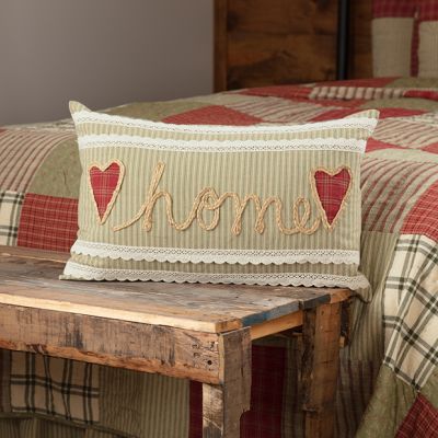 Rustic Ticking Stripe Home Pillow Set of 2