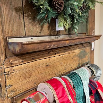 Rustic Wall Ribbon Display Tray
