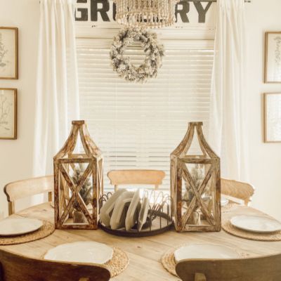 Rustic Wood Lantern 