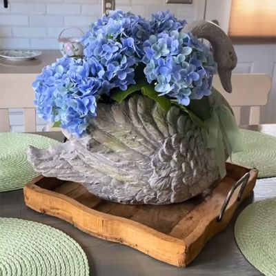 Rustic Wood Tray With Handles
