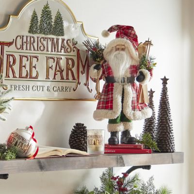 Santa With Skis Figurine