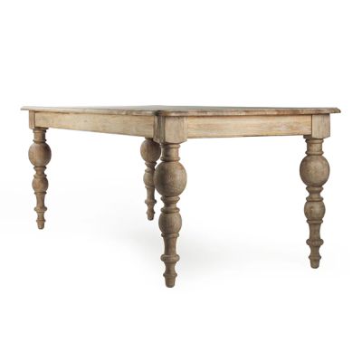 Scalloped Edge Farmhouse Dining Table