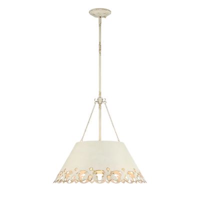 Scalloped Metal 5 Light Pendant