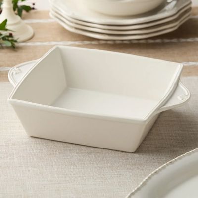 Scrollwork Stoneware Square Baking Dish