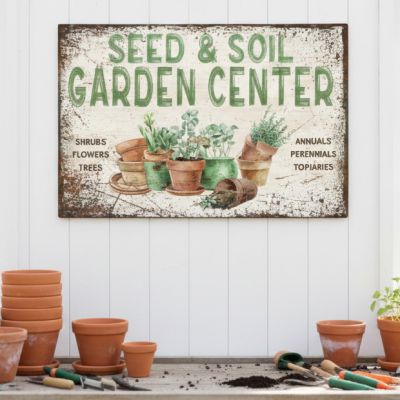 Seed and Soil Garden Center Canvas Wall Art