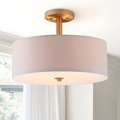 Semi-Flush Ceiling Drum Light