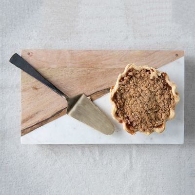 Serving Tray With Brass Feet
