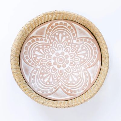 Signature Floral 2 Piece Round Bread Warmer