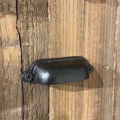 Simple Cast Iron Drawer Handle Pull Small