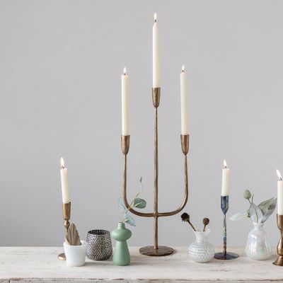 Simple Classics Antiqued Candelabra