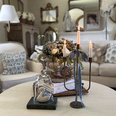 Simple Classics Antiqued Candelabra