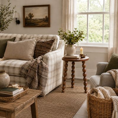 Simple Classics Turned Leg Round Side Table