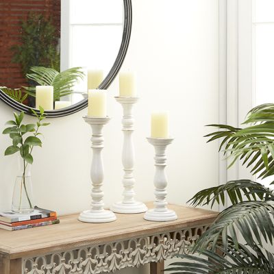 Simple Cottage Candle Holder Set of 3