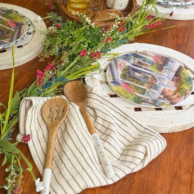 Simple Pattern Cotton Tea Towel Set of 2 