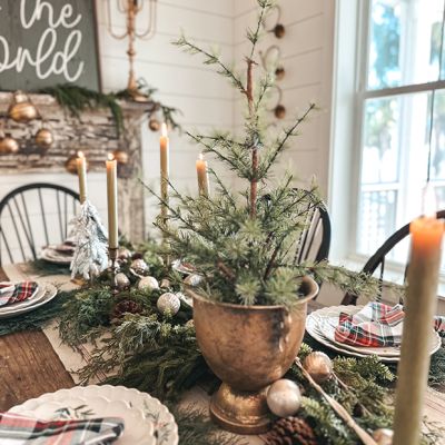 Simple Pine With Burlap Wrapped Base