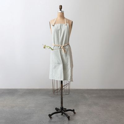 Simple Striped Cotton Farmhouse Apron