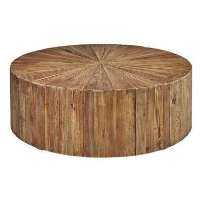 Simple Sunburst Round Coffee Table