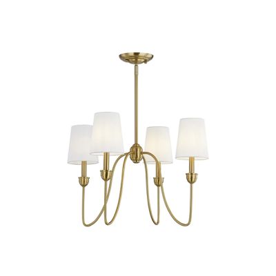 Simply Chic 4 Lamp Chandelier