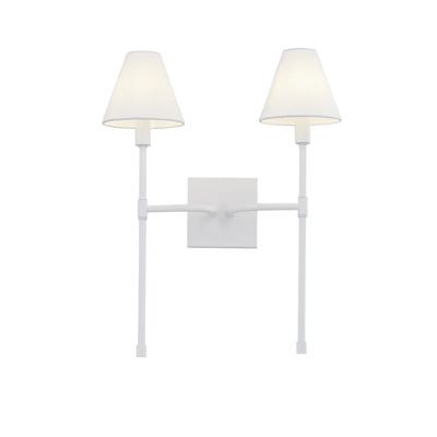 Simply Chic Double Lamp Wall Sconce