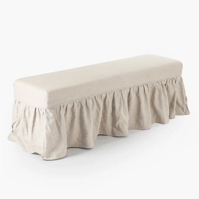 Simply Chic Slip Covered Bench