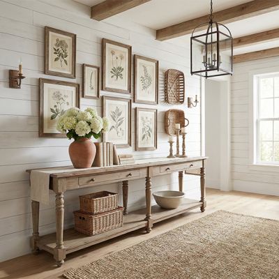 Simply Farmhouse 2 Tier Console Table
