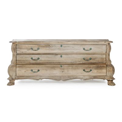 Simply Farmhouse Raw Wood Chest of Drawers