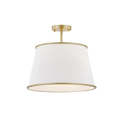 Simply Modern Semi Flush Drum Shade Ceiling Light