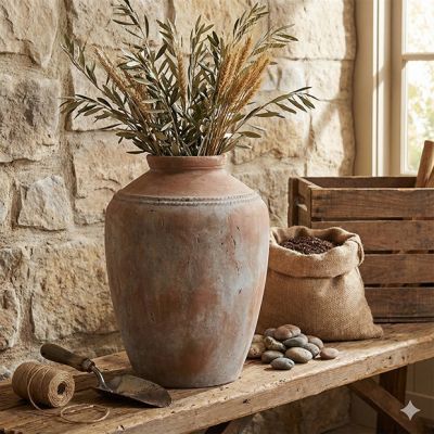 Simply Rustic Terracotta Pot Vase