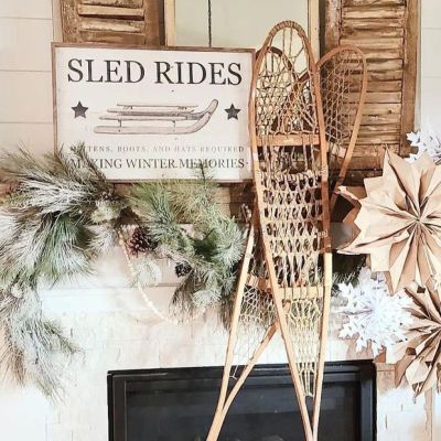 Sled Rides Framed Seasonal Wall Decor