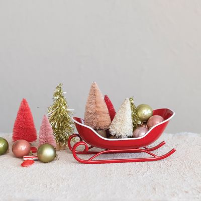 Sleigh Shaped Metal Soap Dish