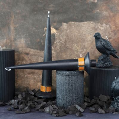 Slim Witch Hat Taper Candle Set of 3