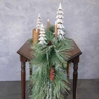 Snow Flocked Chilean Pine Garland