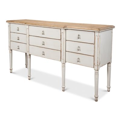 Solid Pine 9 Drawer Sideboard